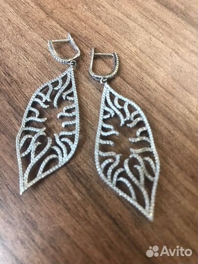 Серьги серебро