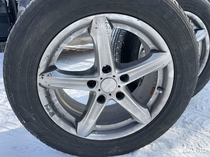 Летняя резина 255 55 r18 на дисках WV