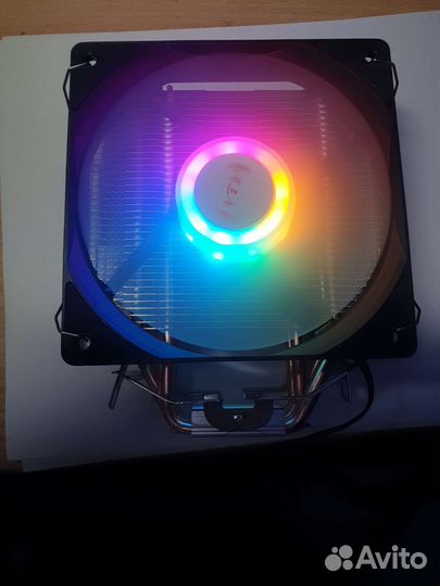 Кулер для процессора 4 трубки rgb 120
