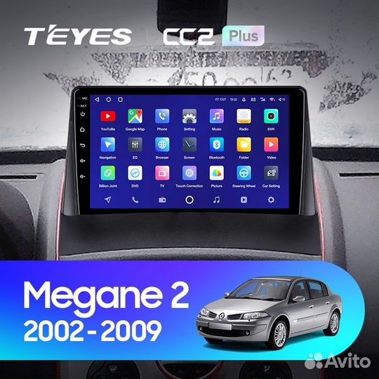 Магнитола Teyes CC2L Renault Megane 2 2002-2009