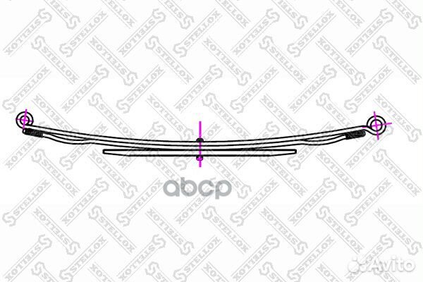 12-00004-SX рессора задн. 61 275 06 Ford Trans