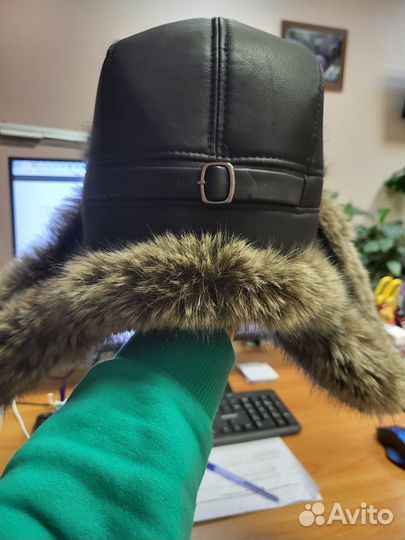 Мужская зимняя шапка ушанка меховая
