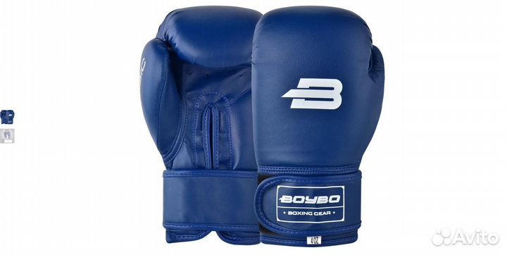 Боксерские перчатки BoyBo Basic BBG100, синие