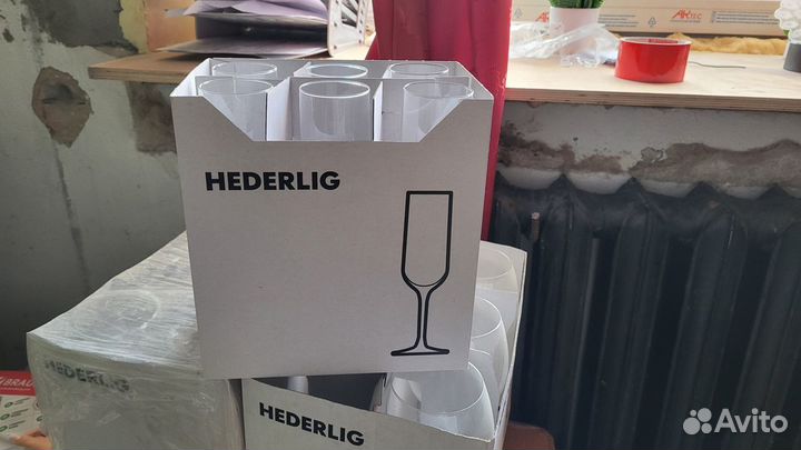 Бокалы для шампанского IKEA hederlig