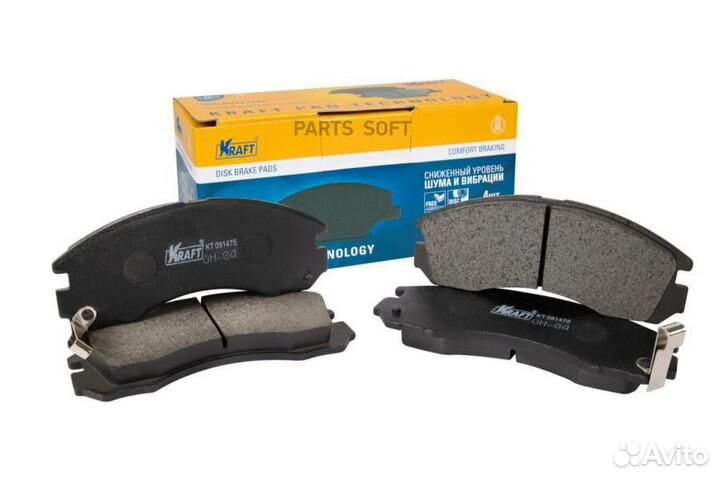 Kraft KT 091475 Колодки дисковые передние