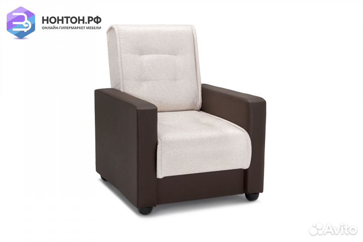 Кресло Лондон рогожка бежевая