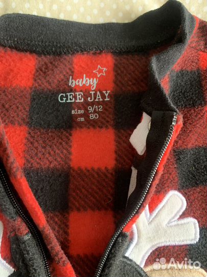 Комбинезон новогодний, костюм олененка 80