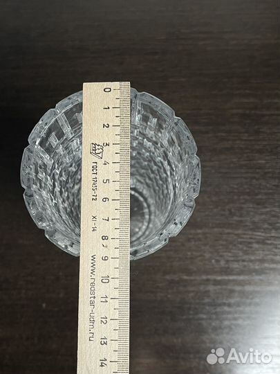 Ваза для цветов хрустальная