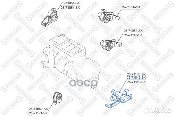 Подушка двс левая Mazda 323 BJ all 98/Premacy CP