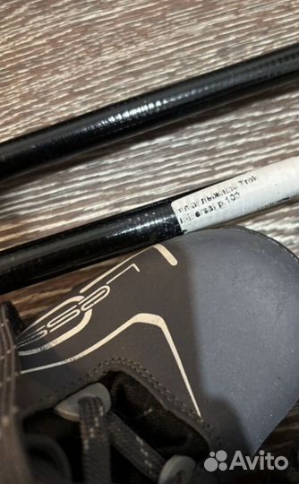 Беговые лыжи и ботинки детские бу