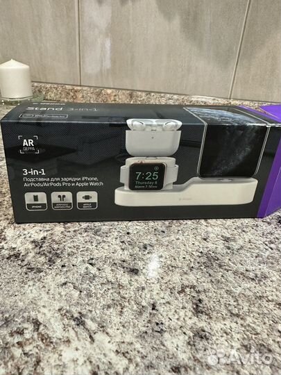 Подставка для зарядки 3 в одном