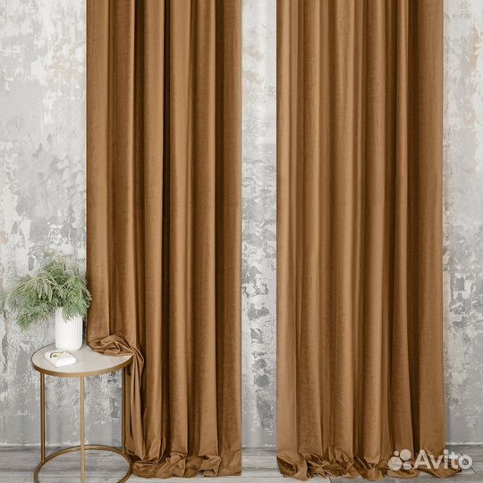 Портьеры бархат Беллиссимо Тоффи шторы