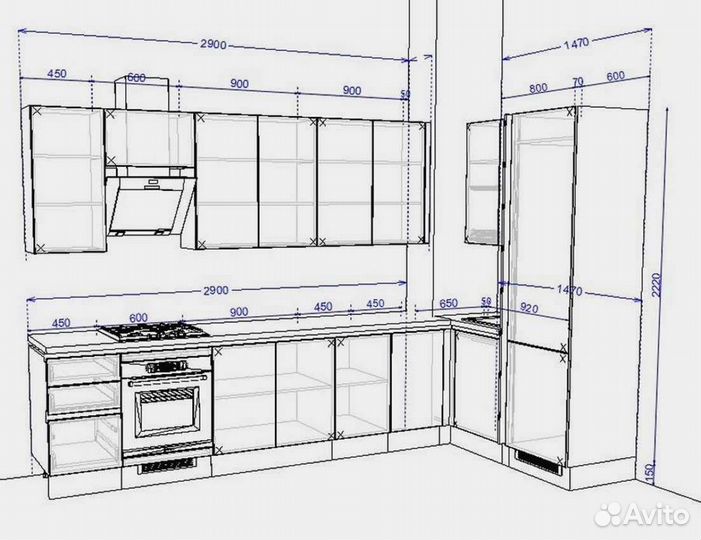 Качественный кухонный гарнитур