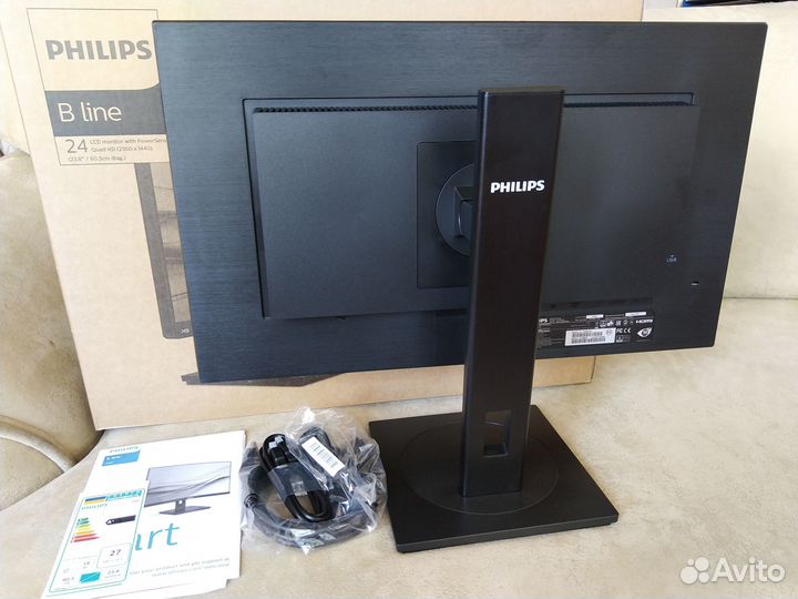 Монитор philips 245B1, (2560 x 1440), 75Гц