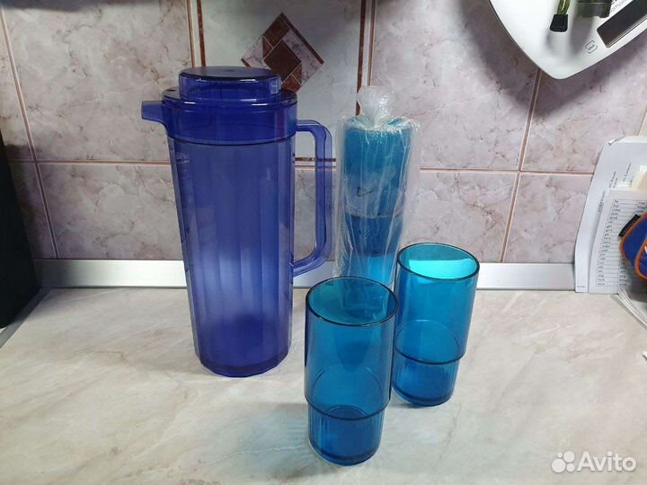 Набор кувшин + стаканы Tupperware