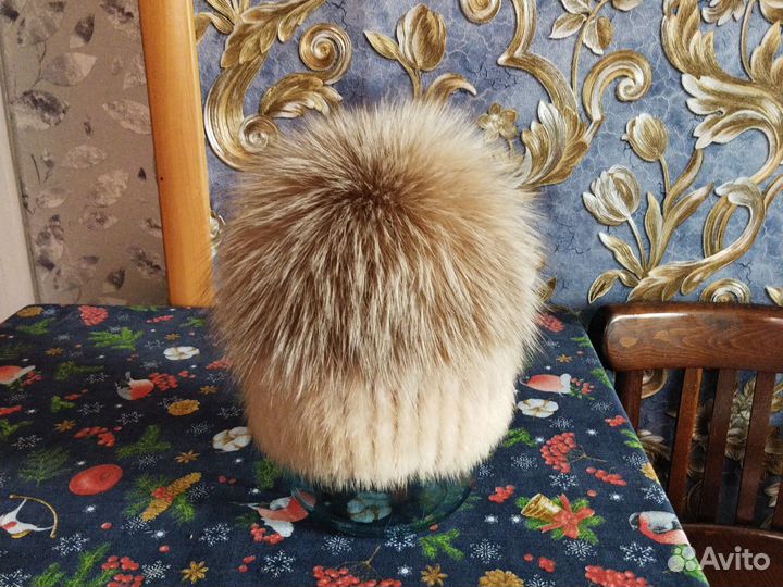 Шапка норковая новая женская