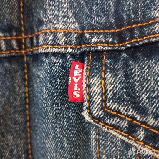 Джинсовая куртка с мехом levis мужская (шерпа)