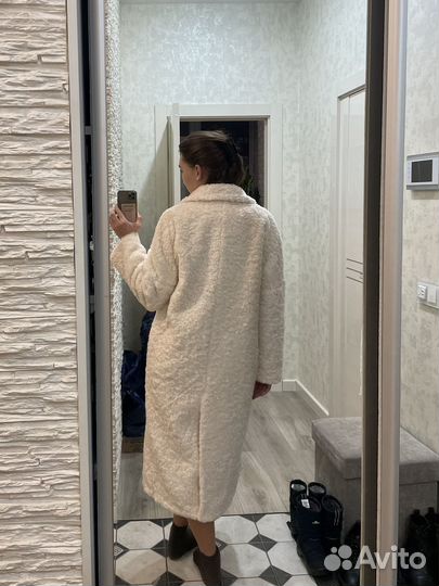 Пальто зимнее плюшевое