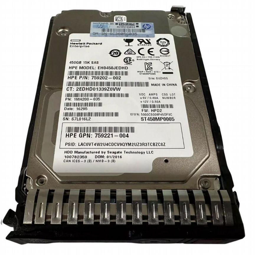 [EH0450JEDHD] Жесткий Диск Hp 450gb Sas 2,5" Hdd Eh0450jedhd