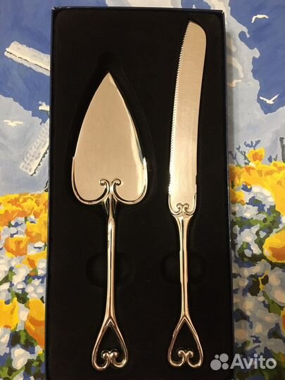 Лопатка и нож для торта