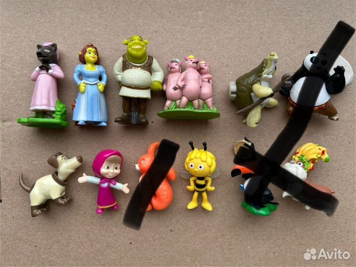 Фигурки из киндер сюрприз, свит бокс, чупа-чупс