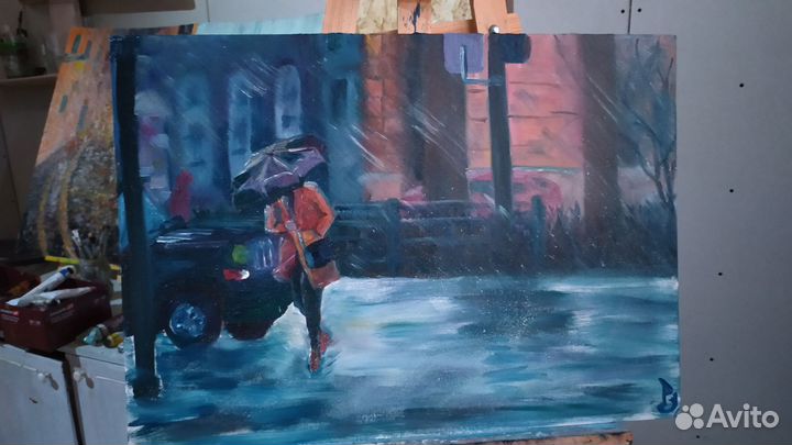 Картина маслом на холсте 