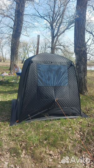 Мобильная баня палатка бу с печкой