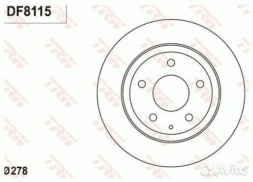 Диск тормозной зад