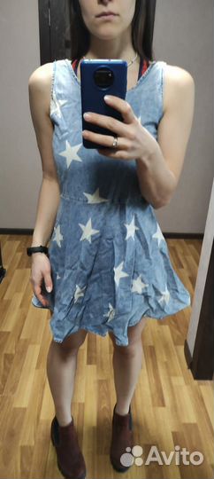 Джинсовое платье