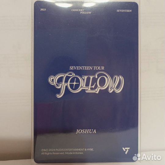 Seventeen карточка Джошуа