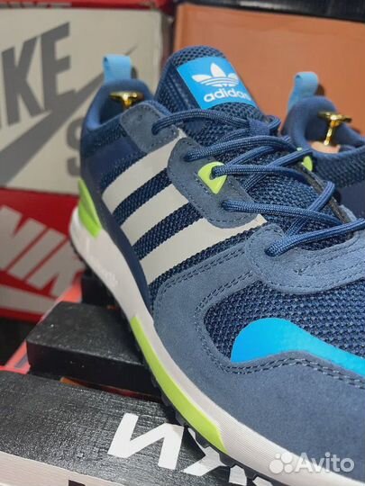 Кроссовки Adidas ZX 700 Navy Green y-6562