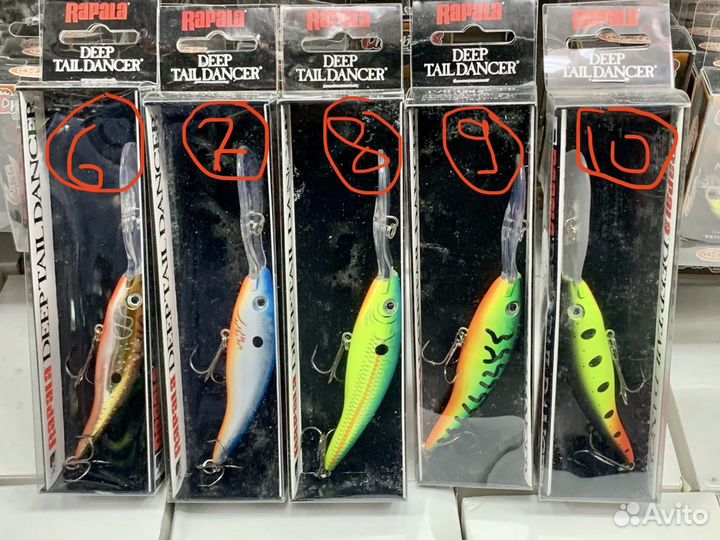 Троллинговые воблеры Rapala Deep Tail Dancer 9 см