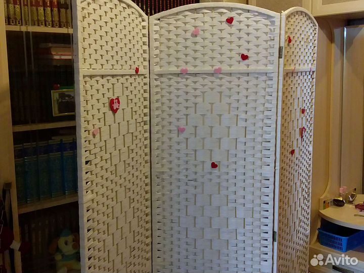 Ширма плетеная,деревяная