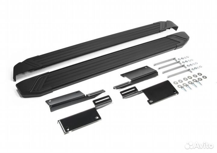 Пороги Подножки LADA Нива Urban 3D 2016- Black