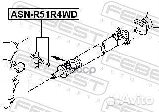 Крестовина карданного вала 27x92 asnr51R4WD Febest