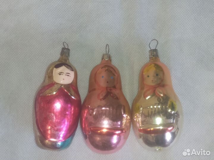 Елочные игрушки СССР, пять фото