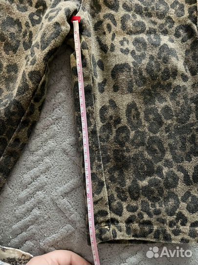 Джинсы леопард