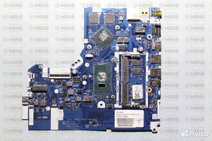 Материнская плата Lenovo NM-B242 i5-7200U GT940MX