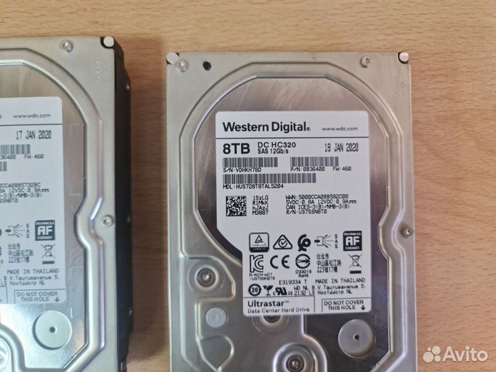 Жесткий диск 8 тб HDD WB Ultrastar