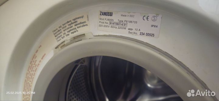 Стиральная машина Zanussi FJ 905 N запчасти металл