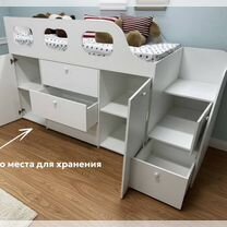 Детская кровать максимум места для хранения