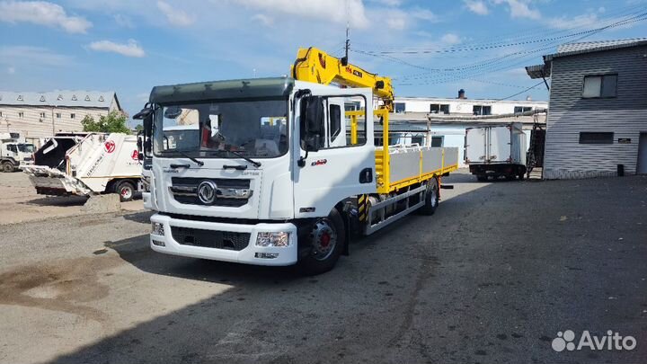 Бортовой грузовик DongFeng C180L с КМУ HYVA, 2024