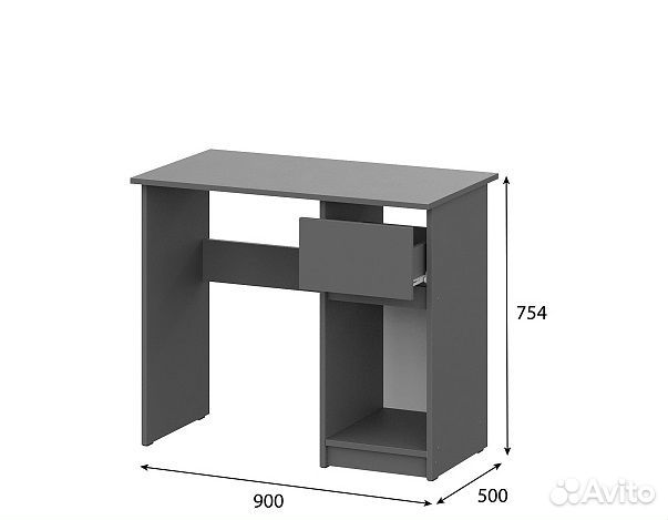 Стол компьютерный с ящиком 90 см