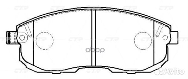 GK0731 CTR Колодки тормозные (CKN-16) GK0731 CTR