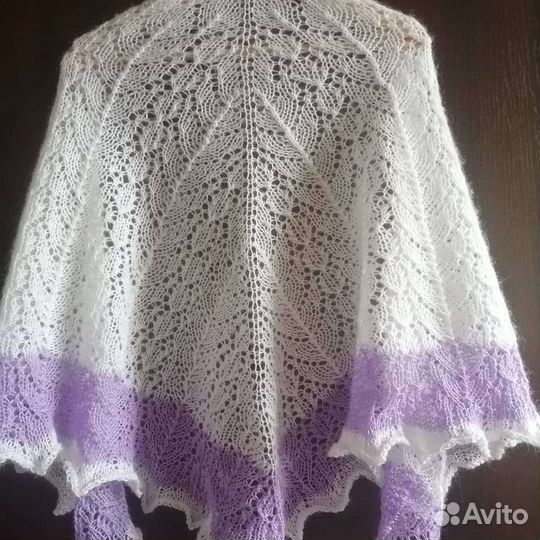 Шаль, бактус, ручная работа