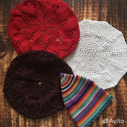 Берет, шапочка вязаные новые