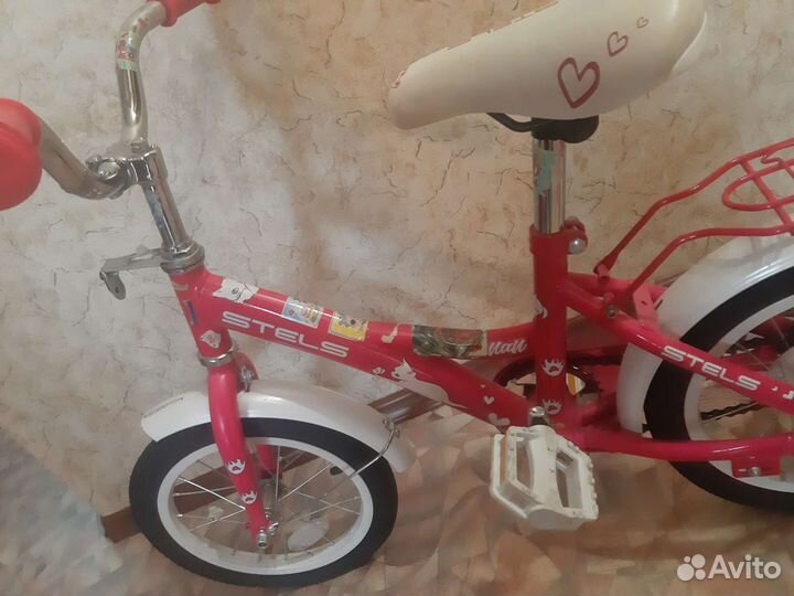 Велосипед детский розовый stels