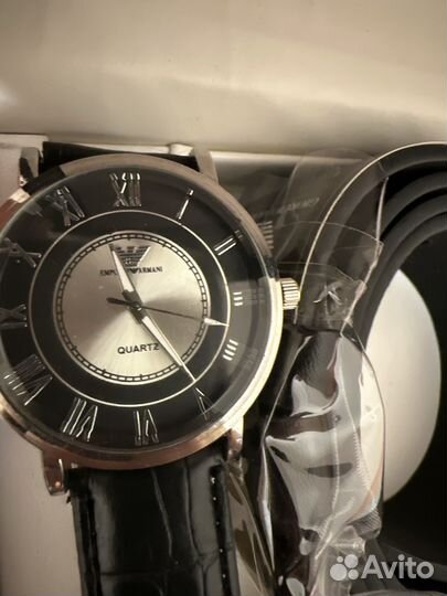 Набор часы и ремень