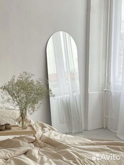 Зеркало настенное арочное без рамы