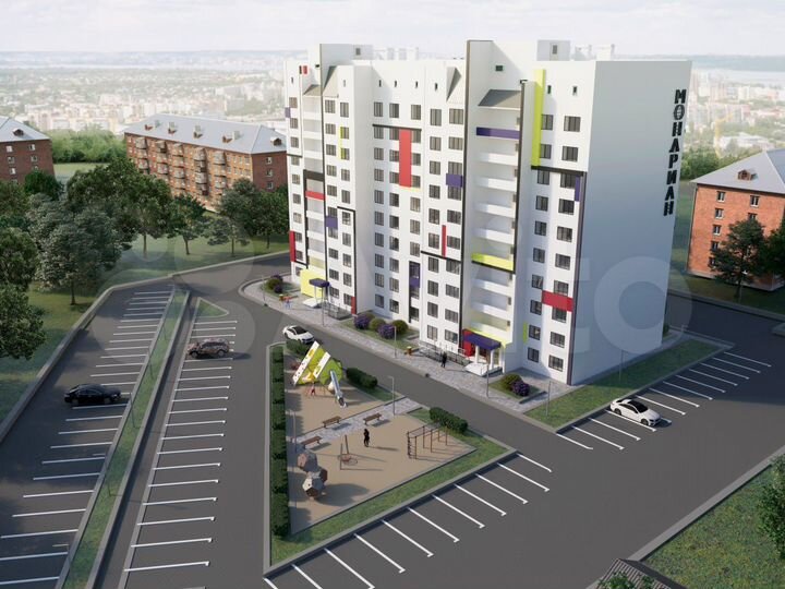 2-к. квартира, 64 м², 5/10 эт.